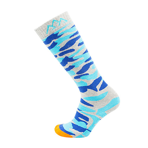 

Men's Women's Athletic Sports Socks Hiking Socks Ski Socks 1 Pair Knee high Socks Winter Outdoor Quick Dry Warm Moisture Wicking Reduces Chafing Compression Socks Long Socks Stripes Cotton