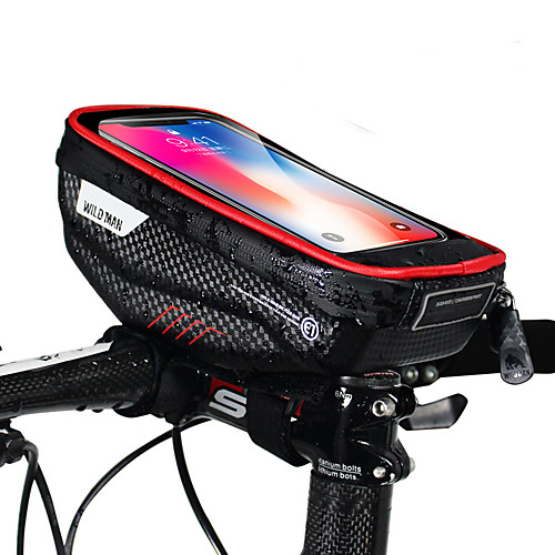 

Cell Phone Bag Bike Handlebar Bag 6.2 inch Cycling for iPhone 8 Plus / 7 Plus / 6S Plus / 6 Plus iPhone X Black Black-Red Cycling / Bike