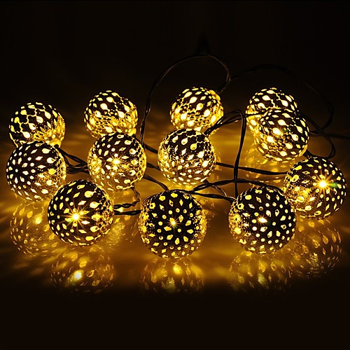 

10m String Lights 50 LEDs 1Set Mounting Bracket 1 set Warm White RGB White Christmas Wedding Decoration Solar Powered