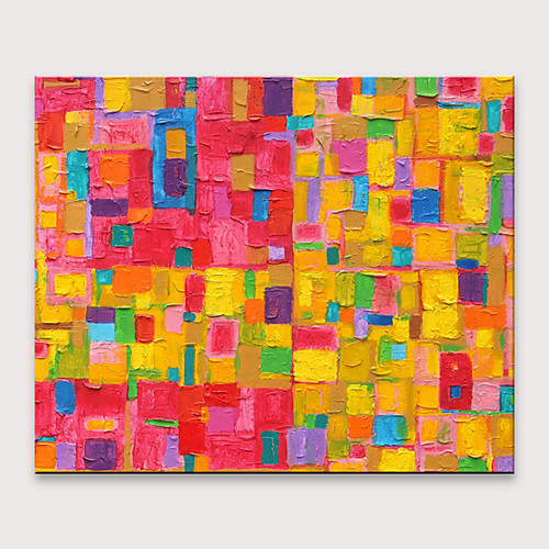

Oil Painting Hand Painted Vertical Abstract Modern Rolled Canvas (No Frame)