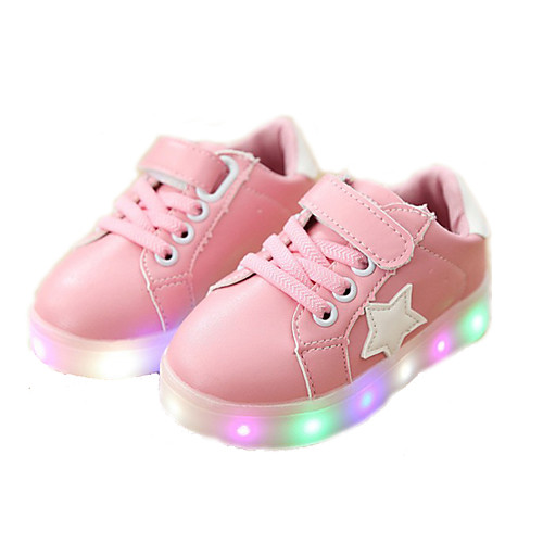 

Girls' LED / LED Shoes PU Sneakers Toddler(9m-4ys) / Little Kids(4-7ys) Luminous White / Black / Pink Spring / Fall / Rubber