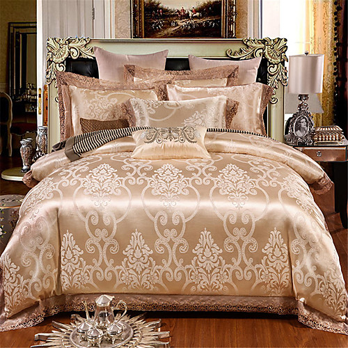 

Duvet Cover Sets Solid Colored / Geometric Poly / Cotton Printed 4 PieceBedding Sets
