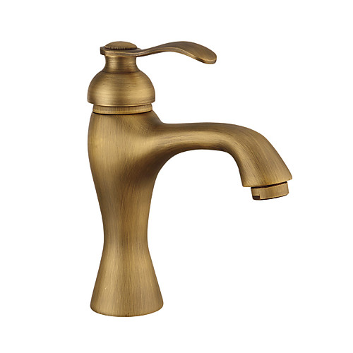 

Widespread Beautiful Antique Copper Centerset Single Handle One HoleBath Taps-Bathroom Sink Faucet