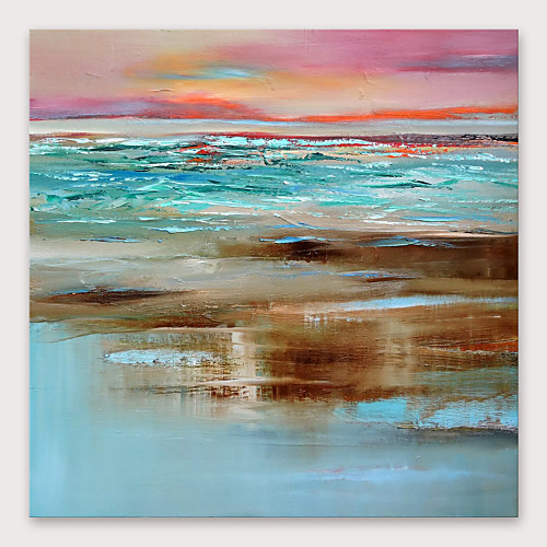 

Oil Painting Hand Painted - Abstract Modern Stretched Canvas