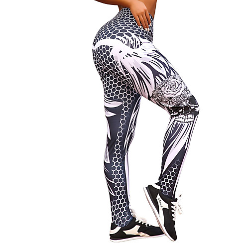 

Women's High Waist Yoga Pants Leggings Butt Lift Moisture Wicking Black Gym Workout Running Fitness Sports Activewear High Elasticity Skinny