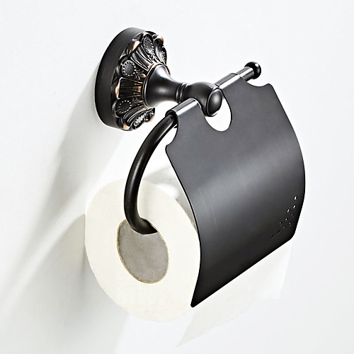 

Retro Black Flower Chassis Toilet Paper Holder New Design Country / Antique Brass 1pc - Bathroom / Hotel bath Wall Mounted