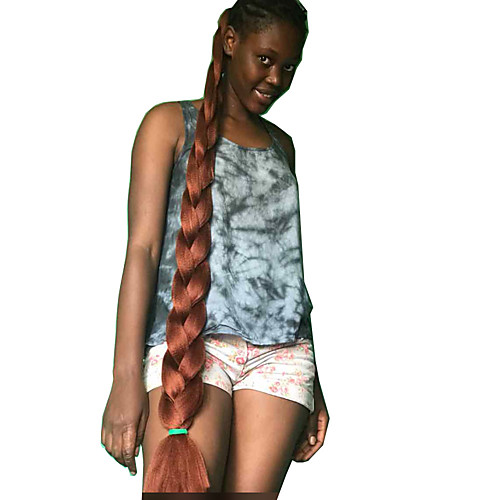 

Braiding Hair Straight Jumbo Crochet Hair Braids Synthetic Extentions Synthetic Hair 3 Pieces Hair Braids Natural Color 41.34inch(105cm) Heat Resistant Ombre Braiding Hair Crochet Braids Christmas