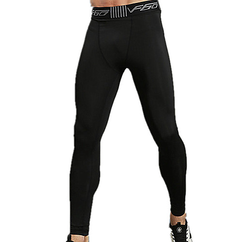 

Men's Leggings Running Tights Sports Compression Clothing Leggings Running Fitness Quick Dry Soft Power Flex Solid Colored Black / Stretchy