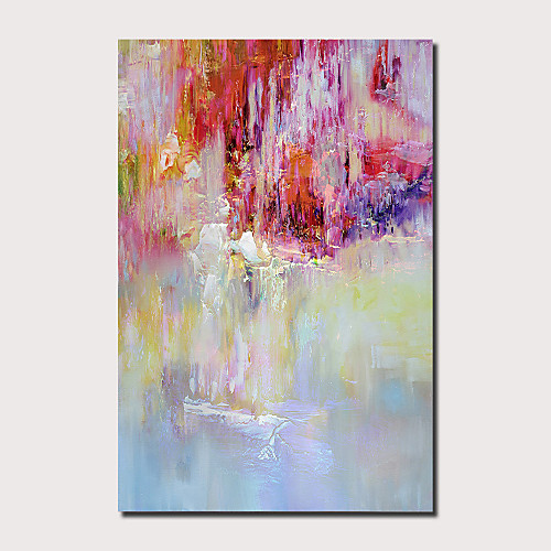 

Oil Painting Hand Painted Vertical Panoramic Abstract Landscape Comtemporary Modern Stretched Canvas