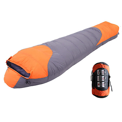 

Sleeping Bag Outdoor Camping Mummy Bag -15-20 °C Single White Duck Down Portable Windproof Breathable Quick Dry Moistureproof 19075 cm Spring Fall Winter for Hunting Hiking Camping Traveling Outdoor