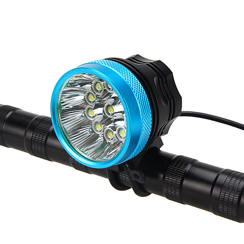 

LED Bike Light Front Bike Light Headlight Flashlight LED Mountain Bike MTB Bicycle Cycling Waterproof Super Brightest Portable Easy to Install Rechargeable Battery 18650 7600 lm Rechargeable