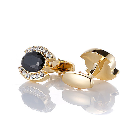 

Cufflinks Classic Fashion Brooch Jewelry Golden For Wedding Party