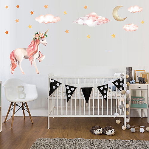 

1PC Unicorn Self-Adheres To The Wall To Decorate The Princess'S House Wall Stickers 5330cm