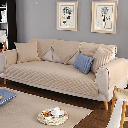 

Sofa Cover / Sofa Cushion Contemporary Quilted Cotton Slipcovers