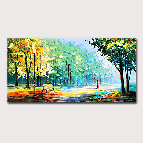 

Oil Painting Hand Painted - Landscape Abstract Landscape Modern Stretched Canvas