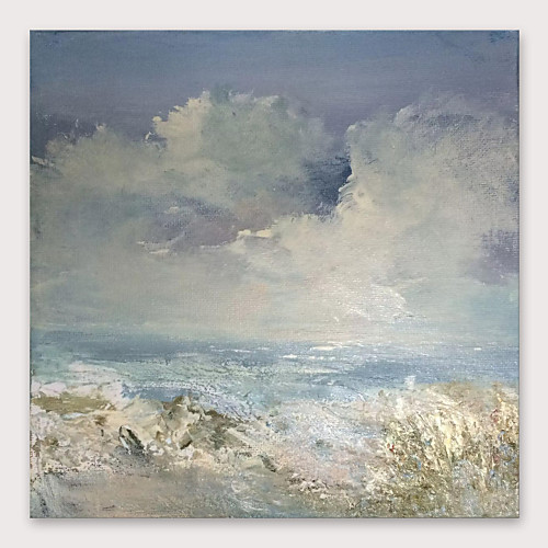 

Oil Painting Hand Painted - Abstract Modern Stretched Canvas