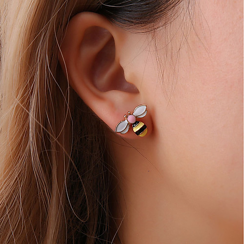 

Women's Earrings Bee Earrings Jewelry Gold For Festival 1 Pair
