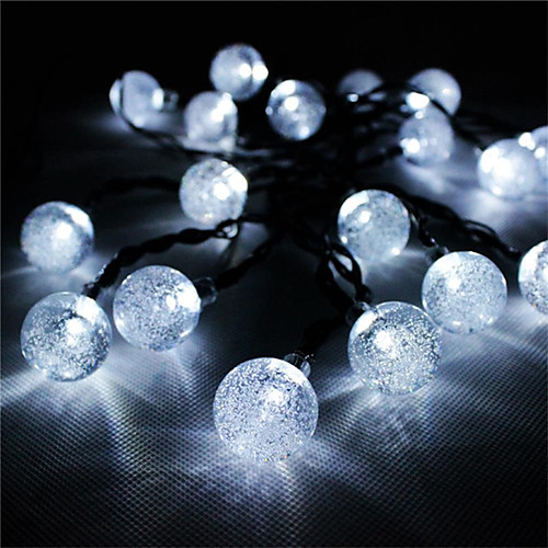 

1 set LED Lantern Solar Light String 10m 50 Light Bubble Ball Outdoor Waterproof Light