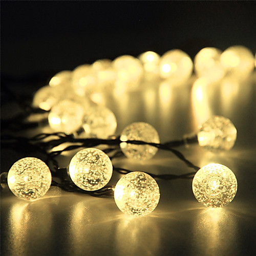 

15m String Lights 100 LEDs 1Set Mounting Bracket 1 set Warm White RGB White Christmas Wedding Decoration Solar Powered