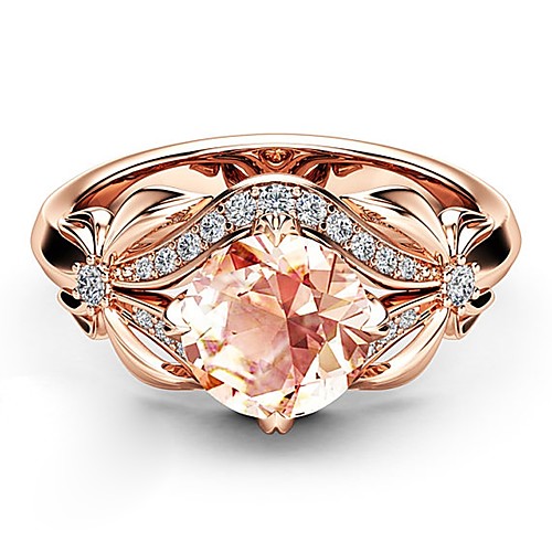 

Ring Crystal Vintage Style Rose Gold Copper Rose Gold Plated Imitation Diamond Flower Elegant Korean Fashion 1pc 6 7 8 9 10 / Women's / Knuckle Ring