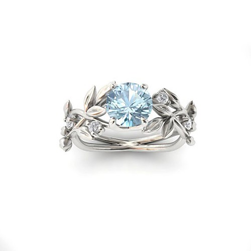 

Women Ring Cubic Zirconia Fancy White Pink Green Alloy Flower Elegant Trendy 1pc 6 7 8 9 10 / Women's / Wedding