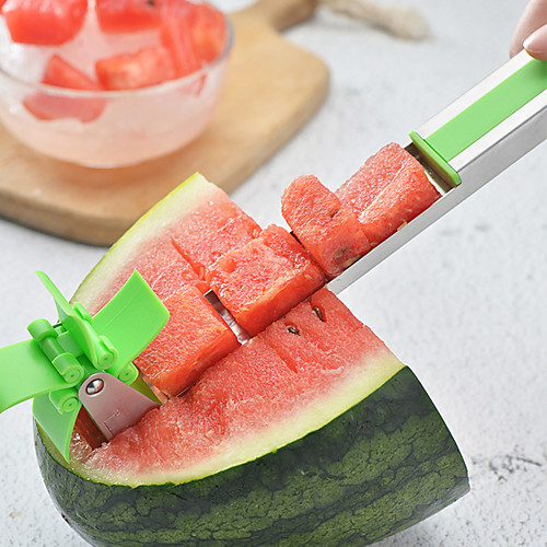 

Watermelon Cutter Slicer Knife Stainless Steel Corer Safety Fruit Vegetable Tools Kitchen Gadgets Tool for Outdoors and Party