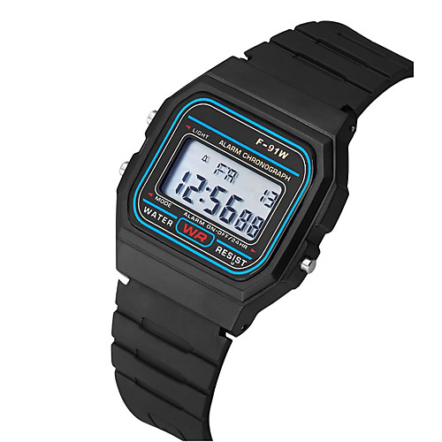 

Couple's Sport Watch Quartz Leather Silicone Black Casual Watch Digital Fashion - Black One Year Battery Life / Stainless Steel