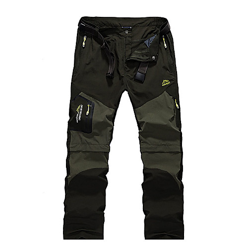 

Men's Convertible Pants / Zip Off Pants Summer Outdoor Breathable Quick Dry Sweat-wicking Comfortable Pants / Trousers Bottoms Hunting Fishing Climbing Black Army Green Khaki S M L XL XXL
