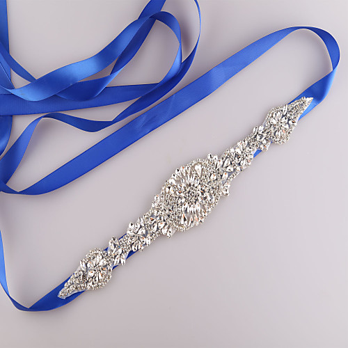 

Satin / Tulle Wedding / Party / Evening Sash With Imitation Pearl / Belt / Appliques Women's Sashes