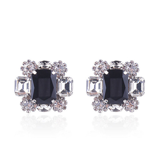 

Women's Stud Earrings European Trendy Fashion Modern Imitation Diamond Earrings Jewelry Black For Daily Street Holiday Work Festival 1 Pair