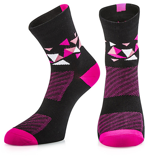 

Compression Socks Running Socks Athletic Sports Socks Cycling Socks Women's Bike / Cycling Breathable Limits Bacteria High Elasticity 1 Pair Plaid / Checkered Stripes Cotton Others Fuchsia One-Size