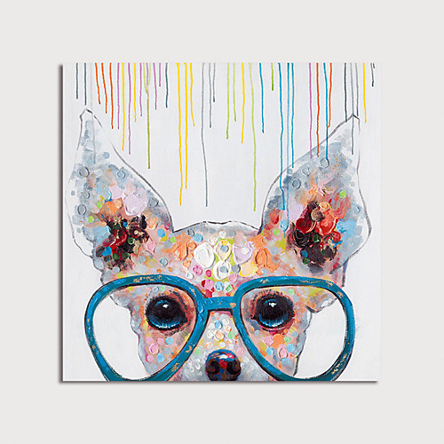 

Oil Painting Hand Painted - Animals Modern Stretched Canvas