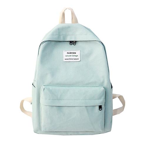 

Nylon Synthetic Zipper School Bag Solid Color Daily Blushing Pink / Gray / Yellow / Fall & Winter