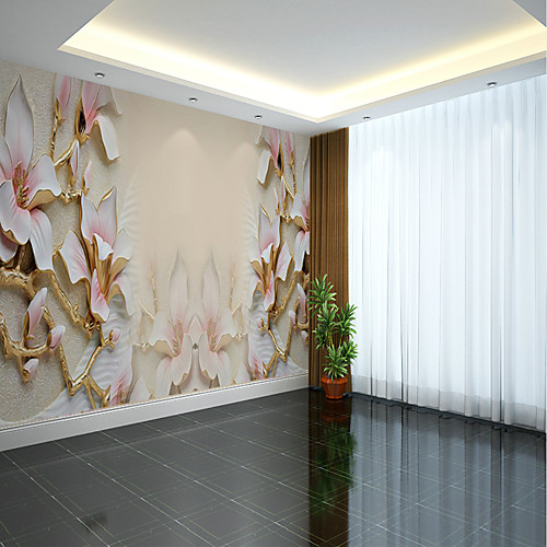 

Wallpaper / Mural / Wall Cloth Canvas Wall Covering - Adhesive required Floral / Pattern / 3D