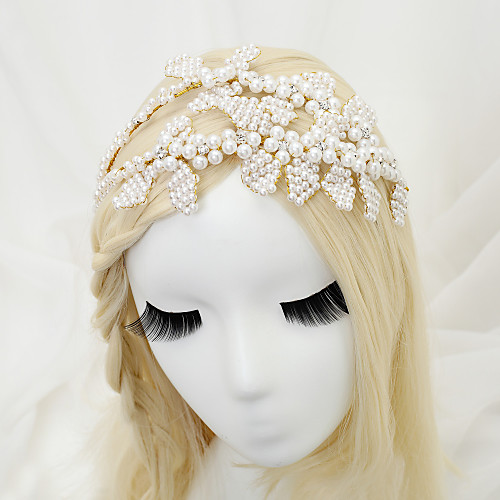 

Imitation Pearl / Alloy Headpiece with Faux Pearl 1 Piece Wedding Headpiece