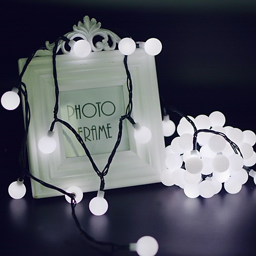 

20m String Lights 200 LEDs 1Set Mounting Bracket 1 set Warm White / RGB / White Waterproof / Solar / Creative Solar Powered