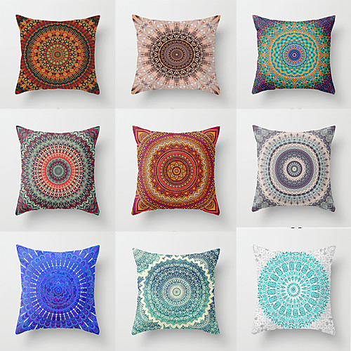 

Set of 1 Polyester Pillow Cover, Special Design Halloween Square Traditional Classic Throw Pillow