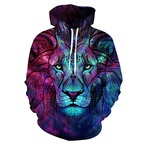 

Men's Hoodie Character Basic Hoodies Sweatshirts Blue
