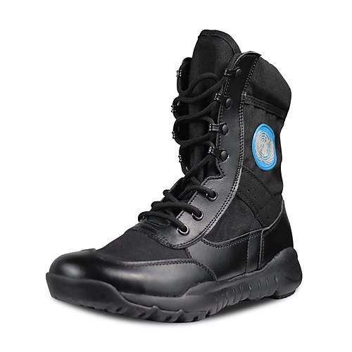 

Men's Hiking Shoes Hunting Shoes Hiking Boots Waterproof Breathable Rain Waterproof Anti-Slip Hunting Hiking Spring Summer Black