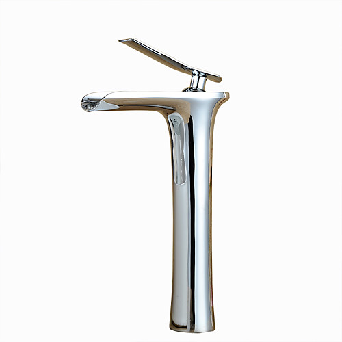 

Bathroom Sink Faucet - Waterfall Electroplated Free Standing Single Handle One HoleBath Taps