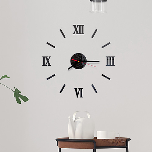 

Fashion / Modern Contemporary Acrylic Round Classic Theme Indoor / Outdoor Battery Decoration Wall Clock Yes Black No 6060cm