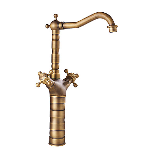 

Kitchen faucet - Two Handles One Hole Antique Copper Standard Spout Free Standing Contemporary / Antique Kitchen Taps