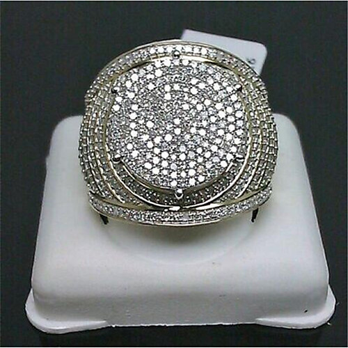 

Women Promise Ring Cubic Zirconia Classic Gold Gold Plated Joy Stylish 1pc 6 7 8 9 10 / Women's