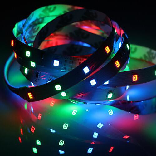 

1pc 5m LED Light Strips RGB Tiktok Lights 300 LEDs IP20 60LEDsM SMD 2835 8mm White Warm White Yellow Red Green Blue LED Strip 12V Linkable Self-Adhesive TV Background Flexible Tape Rope Stripe