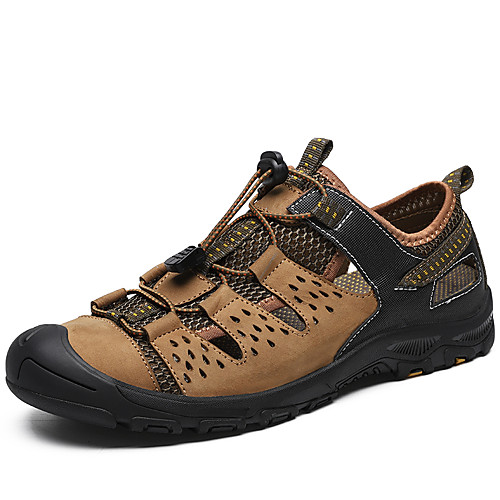 

Men's Hiking Shoes Breathable Comfortable Travel Walking Summer Black Brown