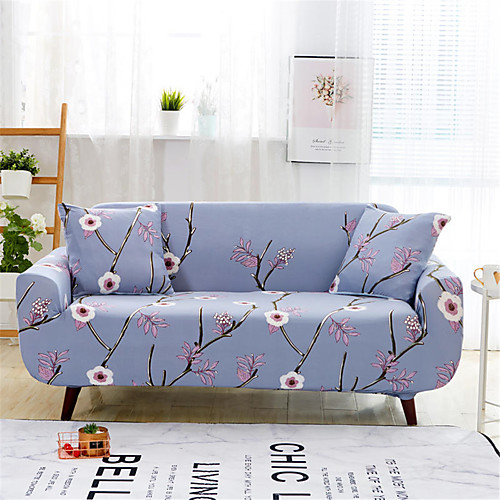 

Flowers And Plants Print Dustproof All-powerful Slipcovers Stretch Sofa Cover Super Soft Fabric Couch Cover with One Free Pillow Case
