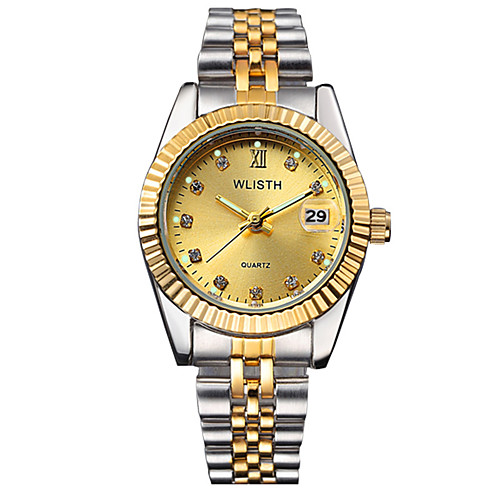 

WLISTH Women's Quartz Watches Analog Quartz Modern Style Stylish Elegant Water Resistant / Waterproof Diamond Calendar / date / day / One Year / Stainless Steel