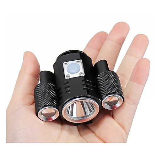

LED Bike Light Front Bike Light Headlight LED Mountain Bike MTB Bicycle Cycling Waterproof Super Brightest Safety Portable Rechargeable Battery 18650 Lithium Battery 1800 lm 18650 lithium battery