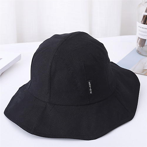 

Women's Active Basic Cute Cotton Linen Sun Hat-Solid Colored Spring Summer Blushing Pink Brown Black