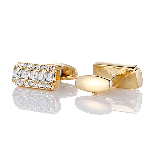 

Cufflinks Classic Fashion Brooch Jewelry Golden For Wedding Party